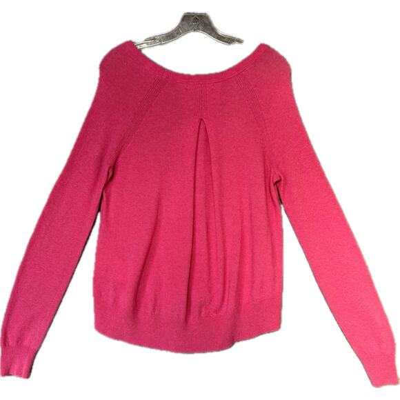 Banana Republic Merino Wool Cashmere Jewel Neck Pullover Sweater Pink Women S - Picture 4 of 9